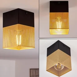 hofstein Suspension Armenie Laiton, Noir, 1 lumière