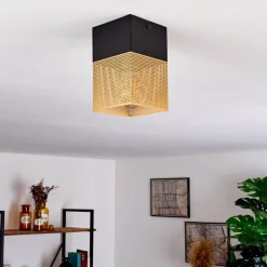 hofstein Suspension Armenie Laiton, Noir, 1 lumière