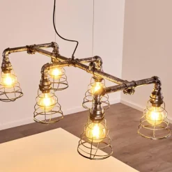 hofstein Suspension Arvika Argenté, 6 lumières* Suspensions