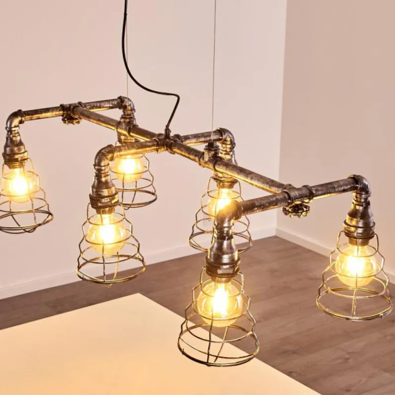 hofstein Suspension Arvika Argenté, 6 lumières* Suspensions