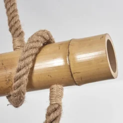 Luminaires Scandinaves-hofstein Suspension Asmara Brun, Écru, 3 lumières