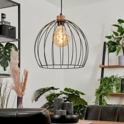 Lampes En Bois-hofstein Suspension Atake Écru, 1 lumière