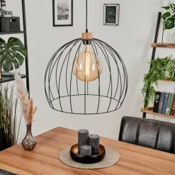 Lampes En Bois-hofstein Suspension Atake Écru, 1 lumière