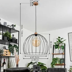 Lampes En Bois-hofstein Suspension Atake Écru, 1 lumière