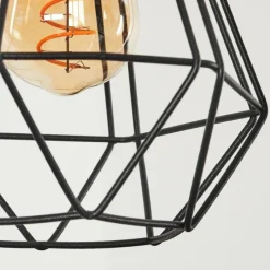 Style Boho-Chic-hofstein Suspension Aveloso Noir, 3 lumières