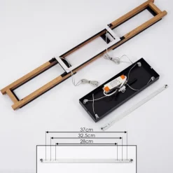 hofstein Suspension Ayajasco LED Écru, Noir, 1 lumière