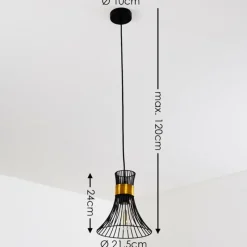 Luminaires Rustiques-hofstein Suspension Ayen Noir, 1 lumière