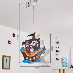 hofstein Suspension Ayer Blanc, 2 lumières