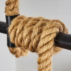 Style Boho-Chic-hofstein Suspension Ayocote Brun, Noir, 4 lumières