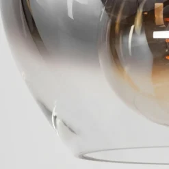 Suspension Verre Fumé-hofstein Suspension Azurara Noir, 4 lumières