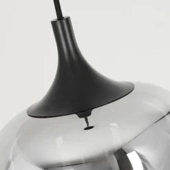 Suspension Verre Fumé-hofstein Suspension Azurara Noir, 1 lumière