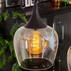 hofstein Suspension Azurara Noir, 4 lumières