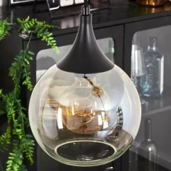 hofstein Suspension Azurara Noir, 4 lumières