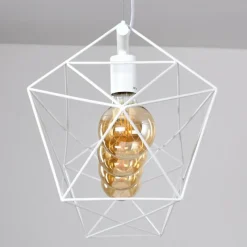 Luminaires Rustiques-hofstein Suspension Babol Blanc, 4 lumières