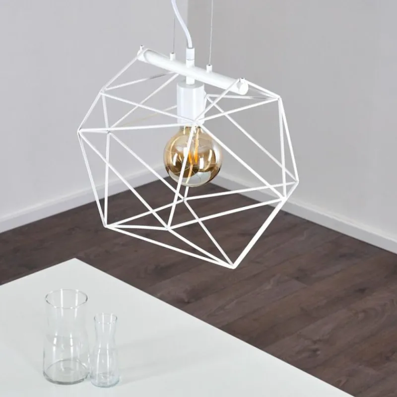 Luminaires Rustiques-hofstein Suspension Babol Blanc, 1 lumière