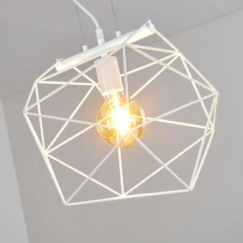 Luminaires Rustiques-hofstein Suspension Babol Blanc, 1 lumière