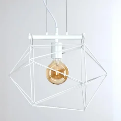 Luminaires Rustiques-hofstein Suspension Babol Blanc, 1 lumière