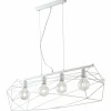 Luminaires Rustiques-Luce Design Suspension Babol Blanc, 4 lumières