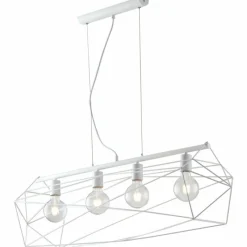 Luminaires Rustiques-Luce Design Suspension Babol Blanc, 4 lumières