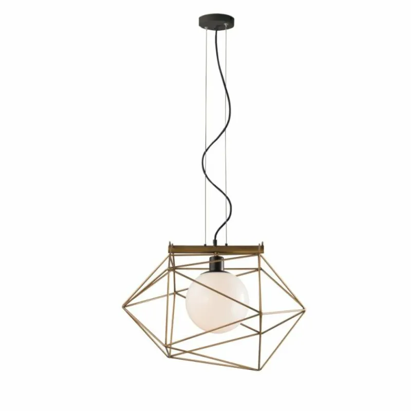 Luminaires Rustiques-Luce Design Suspension Babol Noir, 1 lumière