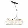 Luminaires Rustiques-Luce Design Suspension Babol Noir, 4 lumières