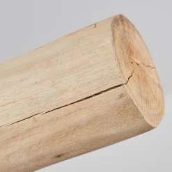 Lampes Vintages & Rétros-hofstein Suspension Bacabal Bois clair, Noir, 3 lumières