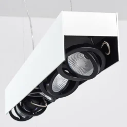 hofstein Suspension Bacoor LED Noir, Blanc, 5 lumières* Suspensions