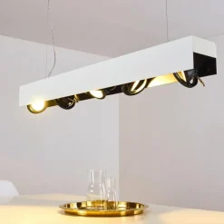 hofstein Suspension Bacoor LED Noir, Blanc, 5 lumières* Suspensions