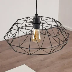 hofstein Suspension Badalucco Noir, 1 lumière