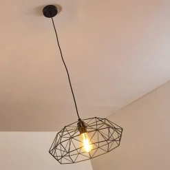 hofstein Suspension Badalucco Noir, 1 lumière