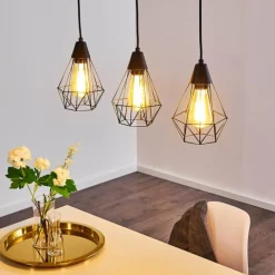 hofstein Suspension Baguio Noir, 3 lumières