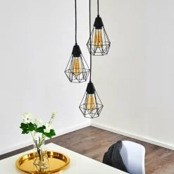 hofstein Suspension Baguio Noir, 3 lumières