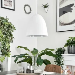 hofstein Suspension Bakou Blanc, 1 lumière