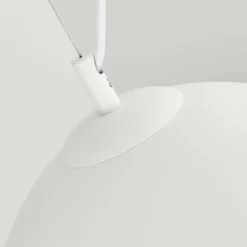 Luminaires Scandinaves-hofstein Suspension Bakou Blanc, 1 lumière