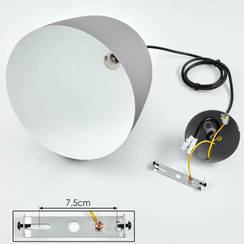 Luminaires Scandinaves-hofstein Suspension Bakou Gris, 1 lumière