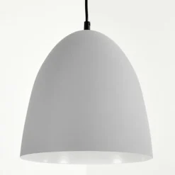 Luminaires Scandinaves-hofstein Suspension Bakou Gris, 1 lumière