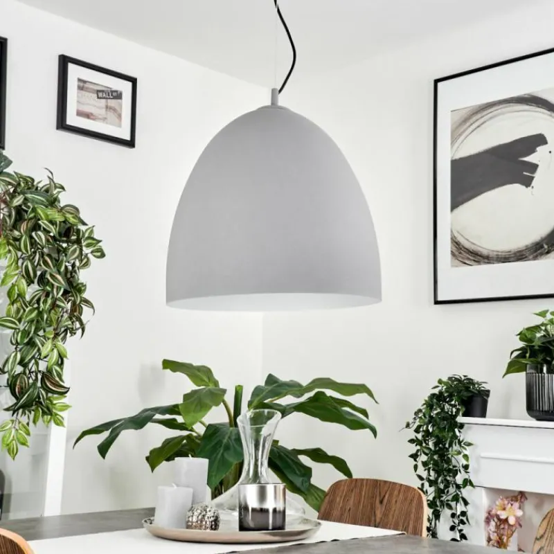 Luminaires Scandinaves-hofstein Suspension Bakou Gris, 1 lumière