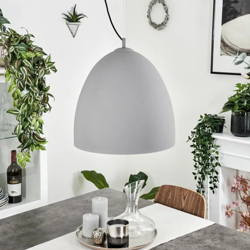Luminaires Scandinaves-hofstein Suspension Bakou Gris, 1 lumière