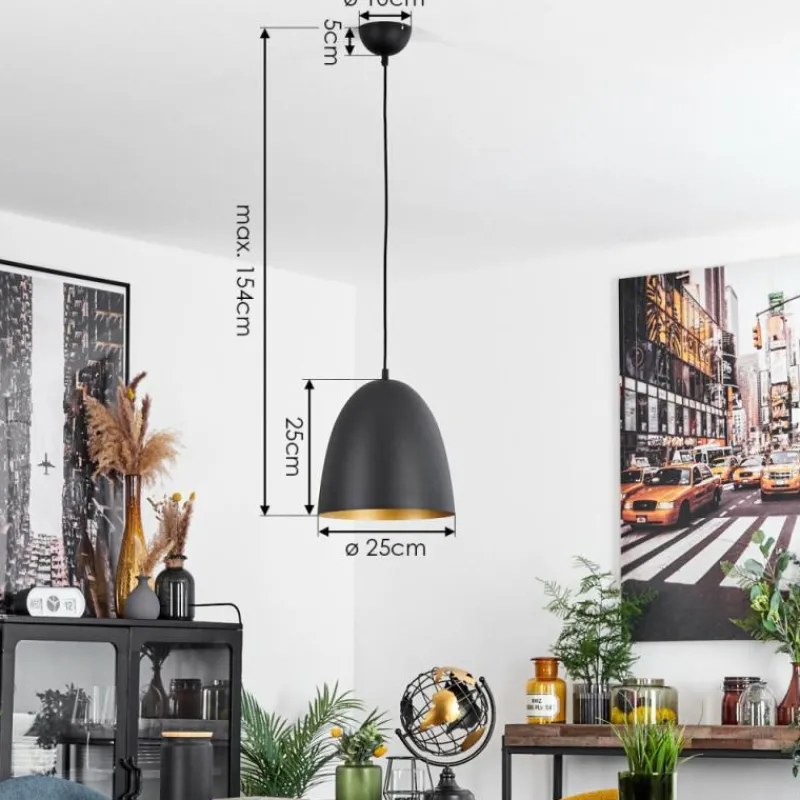 hofstein Suspension Bakou Noir, 1 lumière