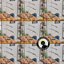 hofstein Suspension Balcairn LED Chrome, 4 lumières