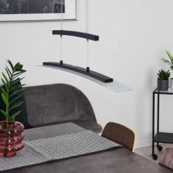 hofstein Suspension Balcairn LED Noir, 4 lumières