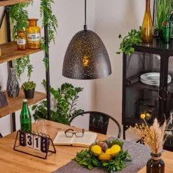 Luminaires Orientaux-hofstein Suspension Balcosna Noir, 1 lumière