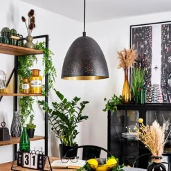 Luminaires Orientaux-hofstein Suspension Balcosna Noir, 1 lumière