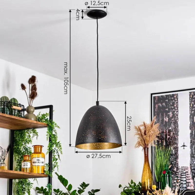 Luminaires Orientaux-hofstein Suspension Balcosna Noir, 1 lumière