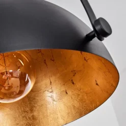 Lampes Dorées-hofstein Suspension Baloutas Noir, 1 lumière