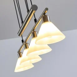 hofstein Suspension Bamenda Nickel mat, 4 lumières