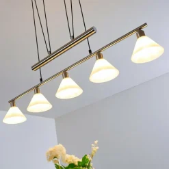 hofstein Suspension Bamenda Nickel mat, 5 lumières