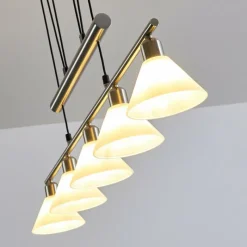 hofstein Suspension Bamenda Nickel mat, 5 lumières