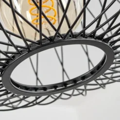 Lampes Industrielles-hofstein Suspension Banleou Noir, 1 lumière