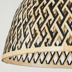 Luminaires Scandinaves-hofstein Suspension Barayn Écru, Noir, 1 lumière